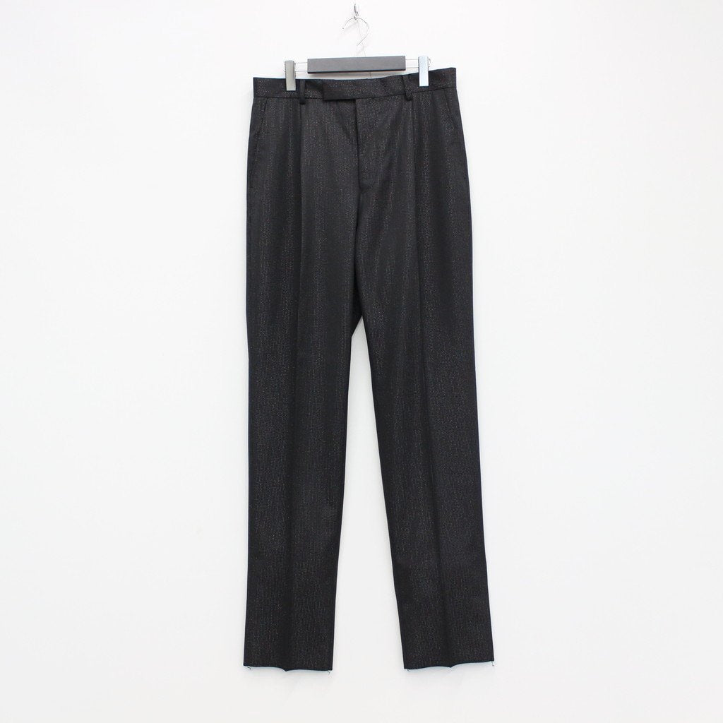 PLEATED TROUSERS -TYPE 2- #BLACK [23FWE-WMP-TR05]