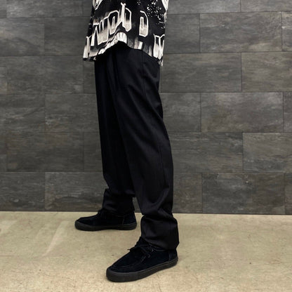 PLEATED TROUSERS -TYPE 2- #BLACK [23FWE-WMP-TR05]