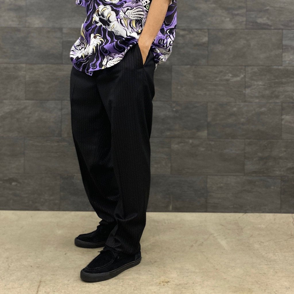 PLEATED TROUSERS -TYPE 2- #BLACK [23FWE-WMP-TR04]