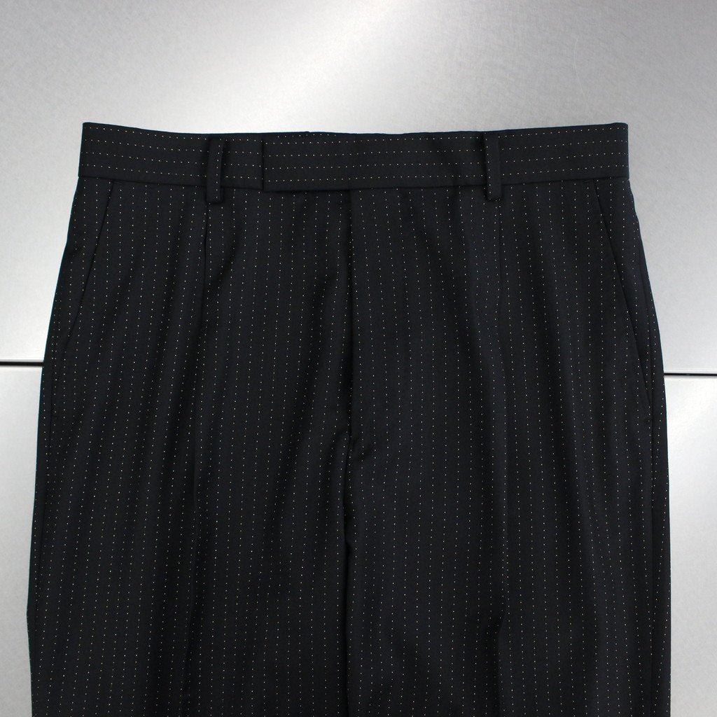 PLEATED TROUSERS -TYPE 2- #BLACK [23FWE-WMP-TR04]_WACKO MARIA
