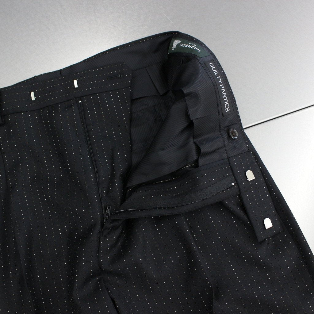 PLEATED TROUSERS -TYPE 2- #BLACK [23FWE-WMP-TR04]_WACKO MARIA