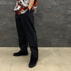 PLEATED TROUSERS -TYPE 2- #BLACK [23FWE-WMP-TR03]