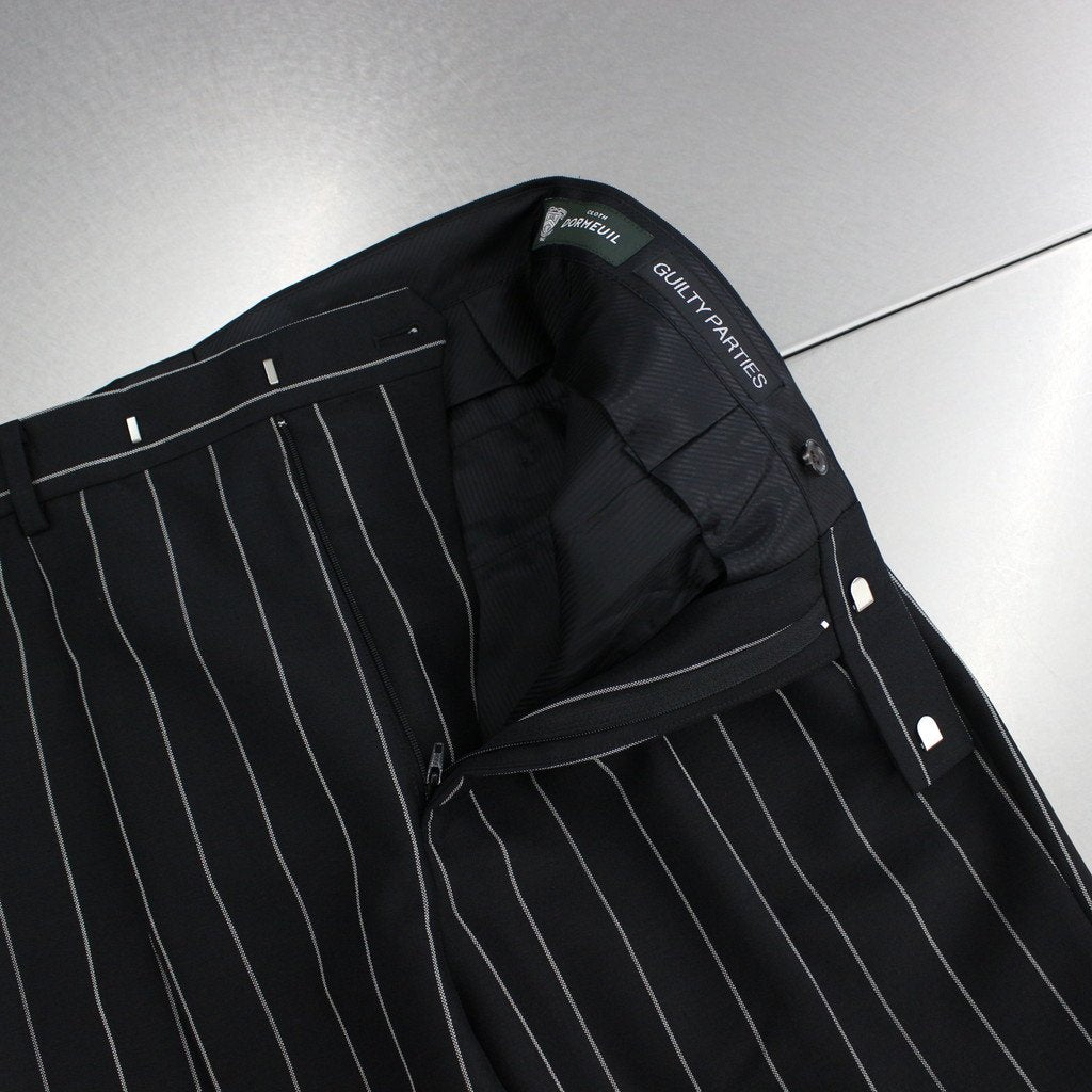 PLEATED TROUSERS -TYPE 2- #BLACK [23FWE-WMP-TR03]