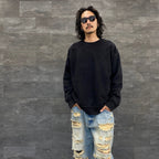 BORO 衛衣#黑色 [23AW-FS-41/]