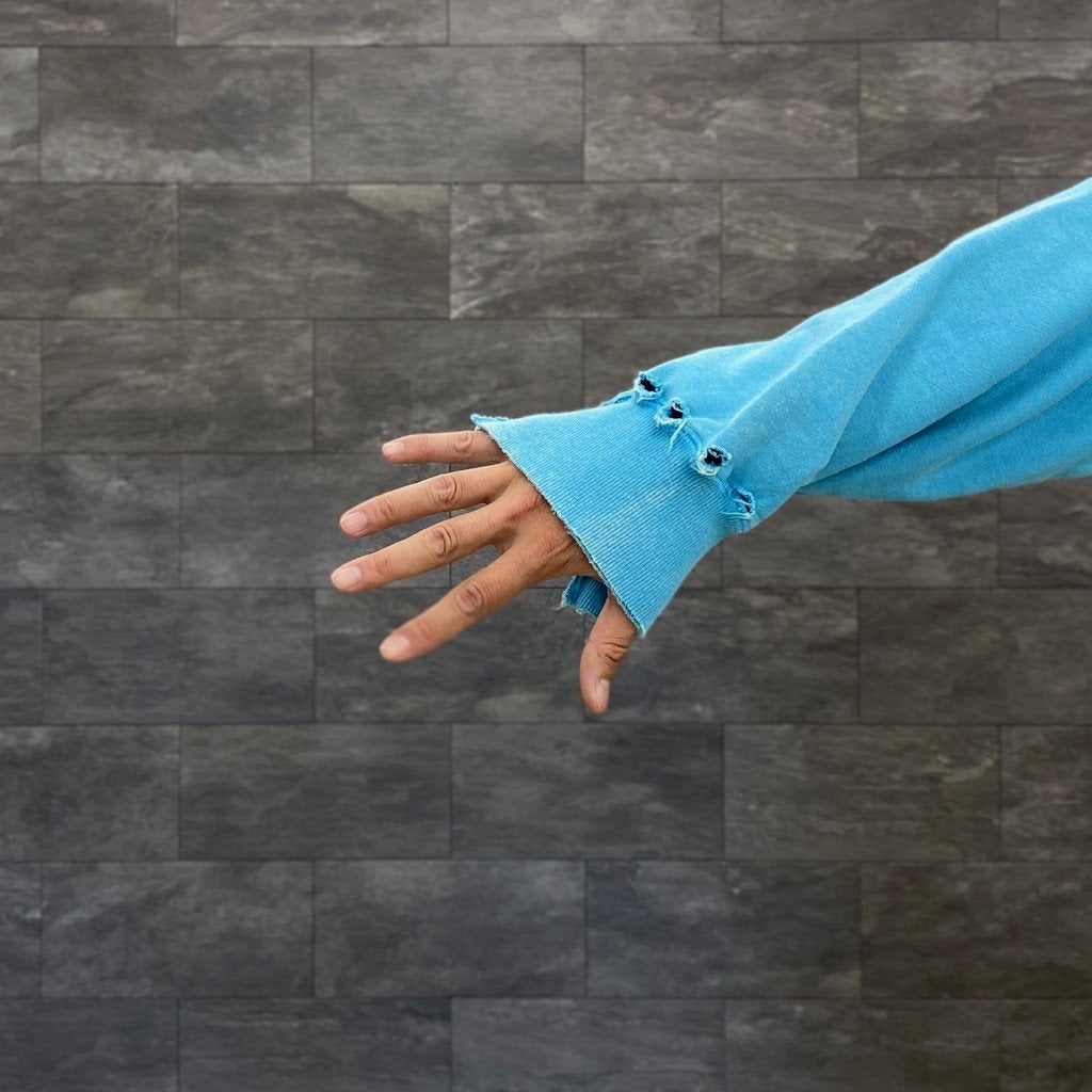 BORO 衛衣#L-藍色 [23AW-FS-41/]