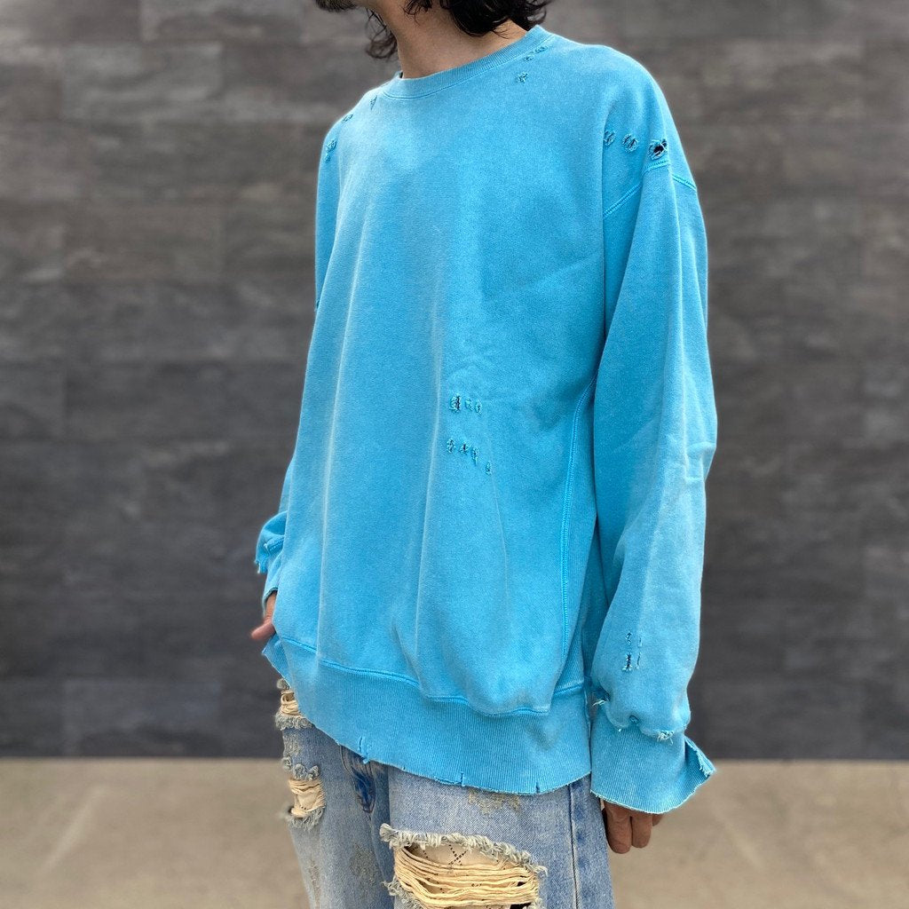 BORO 衛衣#L-藍色 [23AW-FS-41/]