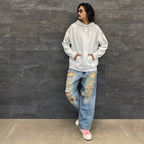 BORO 連帽衫 #灰色 [23AW-FS-34/]