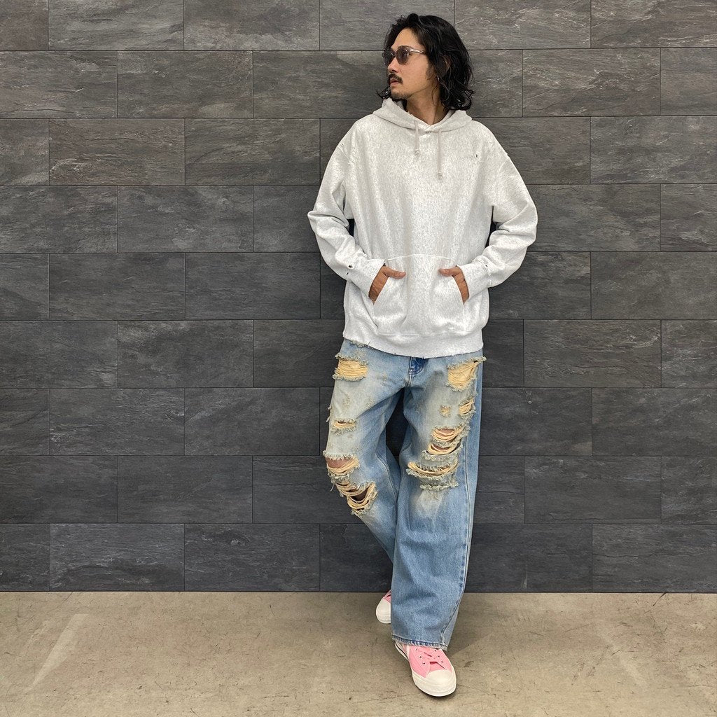 BORO 連帽衫 #灰色 [23AW-FS-34/]