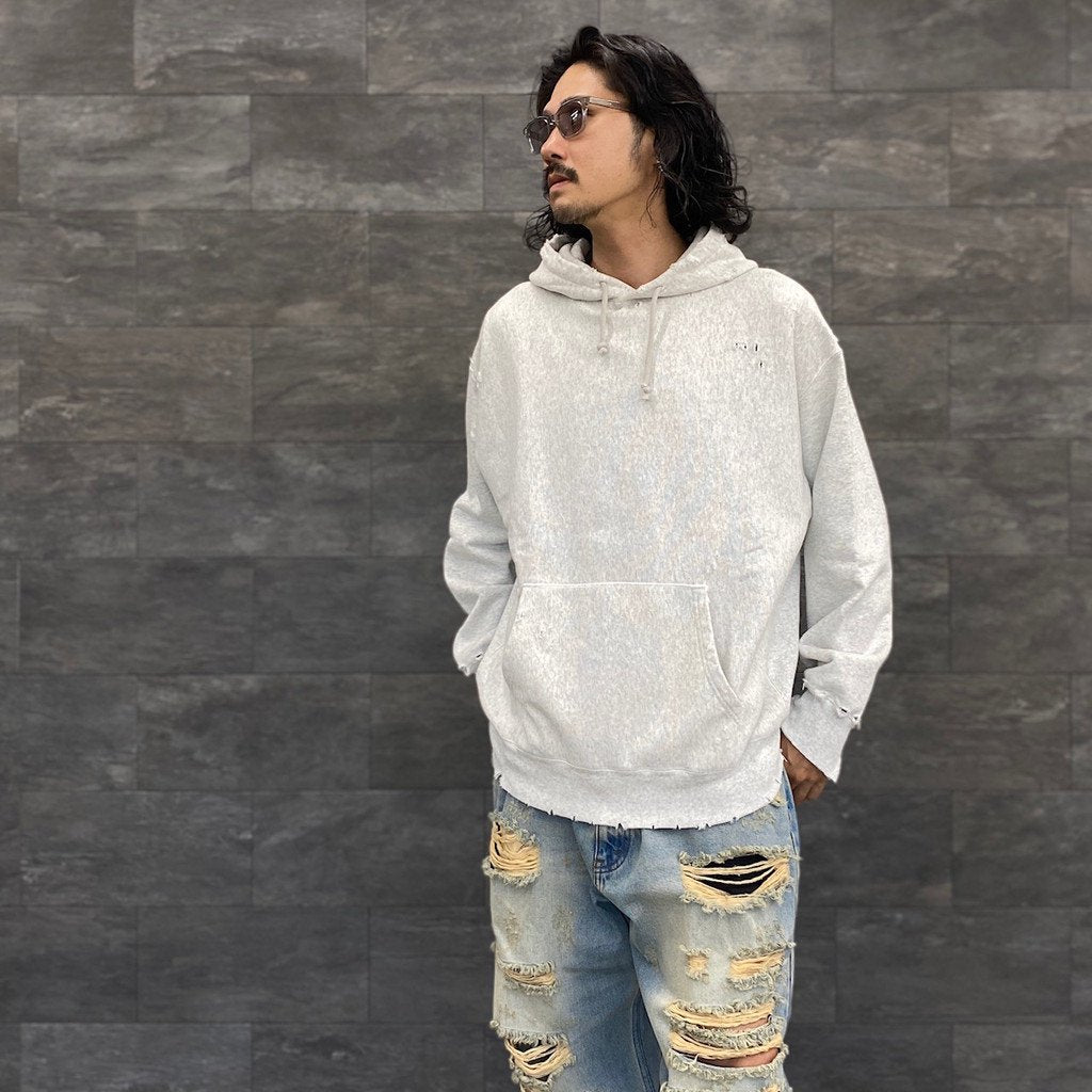 BORO 連帽衫 #灰色 [23AW-FS-34/]