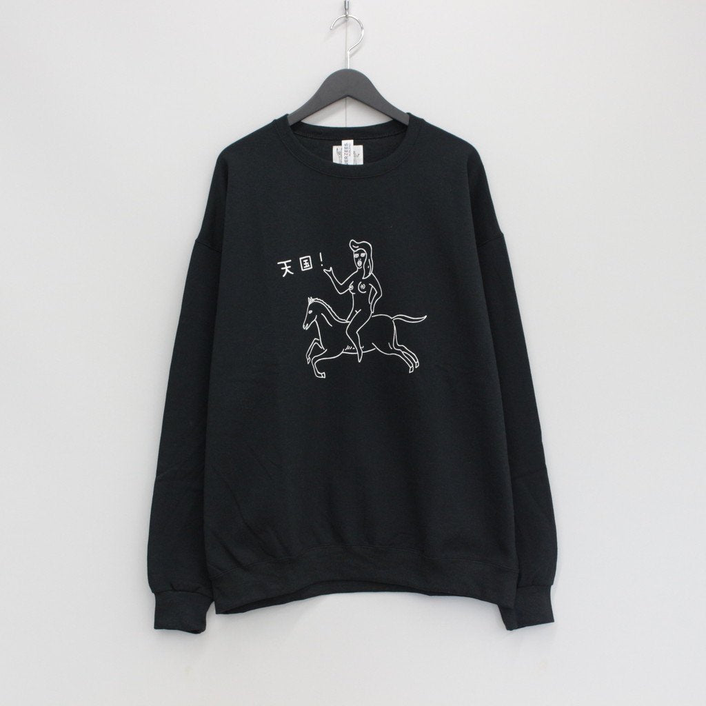 CREW NECK SWEAT SHIRT -TYPE 1- #BLACK [23FWE-WMC-SS01]