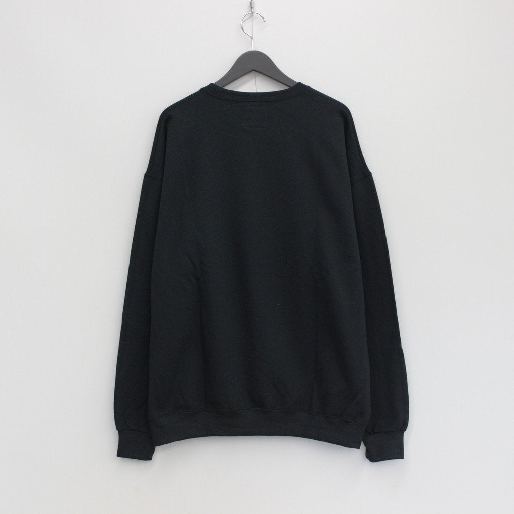 CREW NECK SWEAT SHIRT -TYPE 1- #BLACK [23FWE-WMC-SS01]