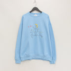 CREW NECK SWEAT SHIRT -TYPE 1- #BLUE [23FWE-WMC-SS01]