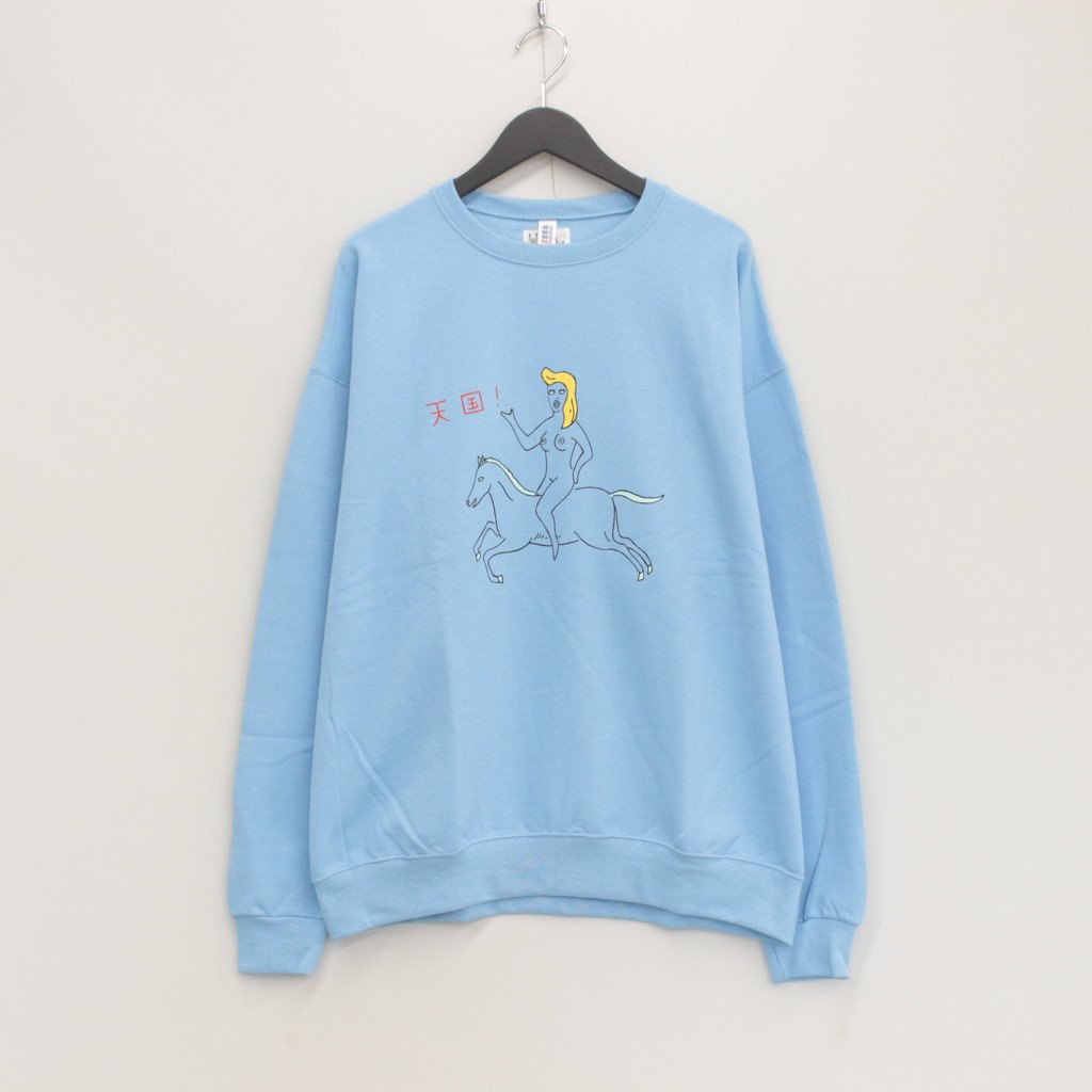 CREW NECK SWEAT SHIRT -TYPE 1- #BLUE [23FWE-WMC-SS01]