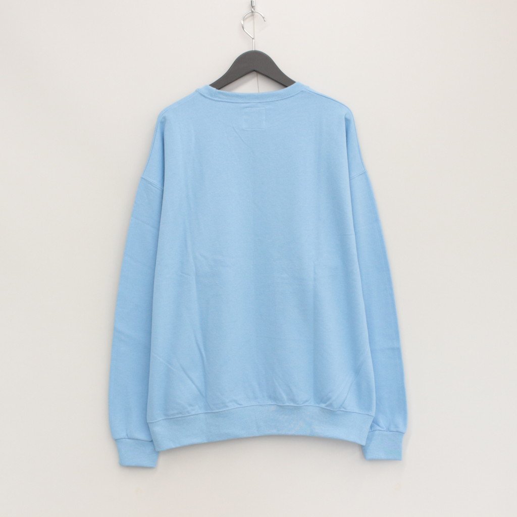 CREW NECK SWEAT SHIRT -TYPE 1- #BLUE [23FWE-WMC-SS01]
