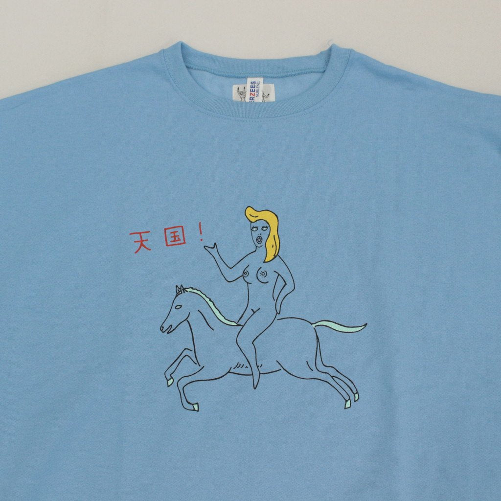 CREW NECK SWEAT SHIRT -TYPE 1- #BLUE [23FWE-WMC-SS01]