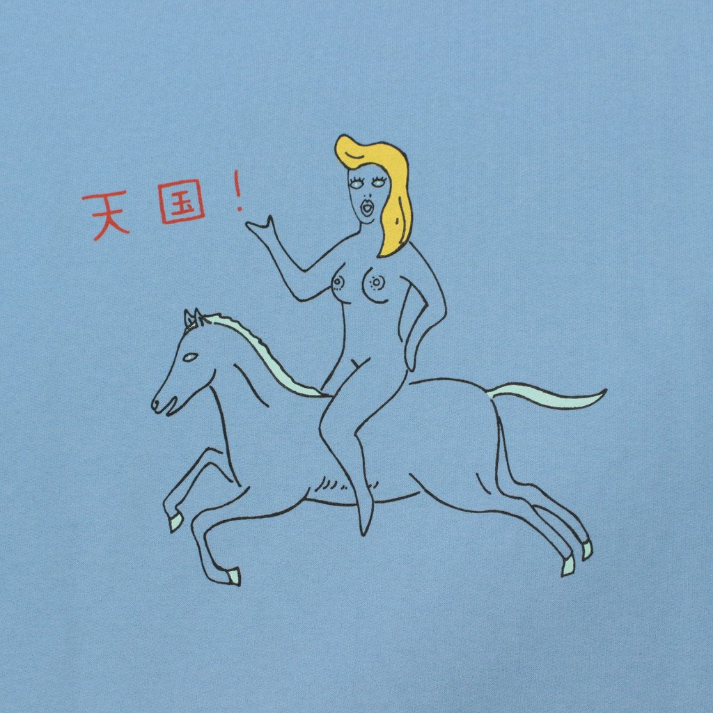 CREW NECK SWEAT SHIRT -TYPE 1- #BLUE [23FWE-WMC-SS01]