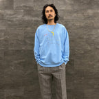 CREW NECK SWEAT SHIRT -TYPE 1- #BLUE [23FWE-WMC-SS01]
