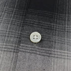 OMBRE CHECK OPEN COLLAR SHIRT L/S #WHITE [23FWE-WMS-OC01]