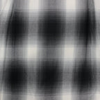 OMBRE CHECK OPEN COLLAR SHIRT L/S #WHITE [23FWE-WMS-OC01]
