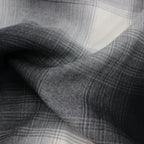 OMBRE CHECK OPEN COLLAR SHIRT L/S #WHITE [23FWE-WMS-OC01]