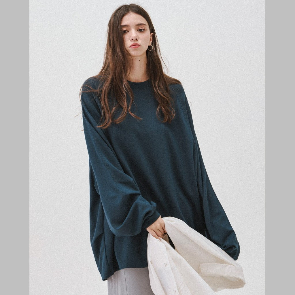 「X_Model-03」 Just A Normal L/S Tee #MARINE [GOOPI-24AW-NOV-01]