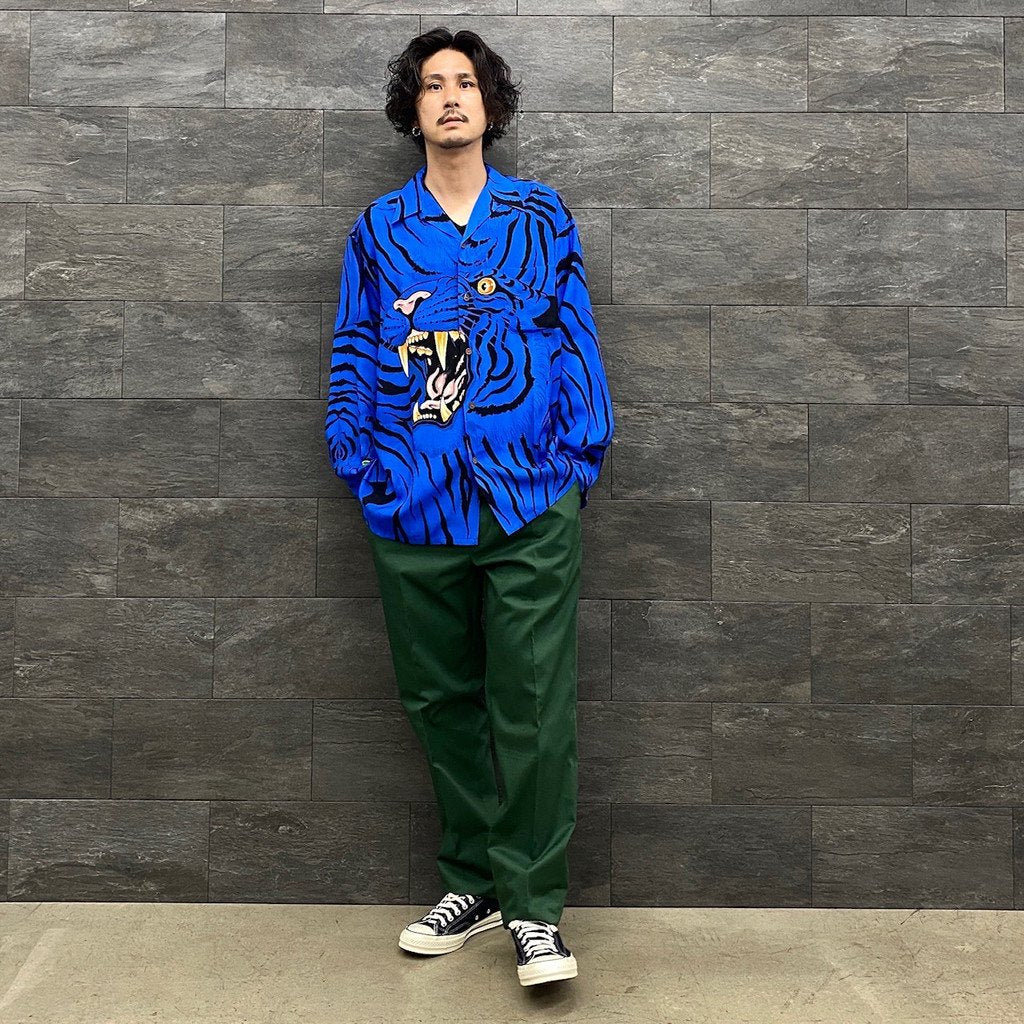 of_PLEATED TROUSERS #GREEN [22FWE-WMP-TR01]