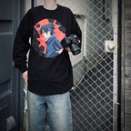 火影忍者 | “佐助”長袖T卹 #黑色 [25SS-FSxNARUTO-01 / FS1698]