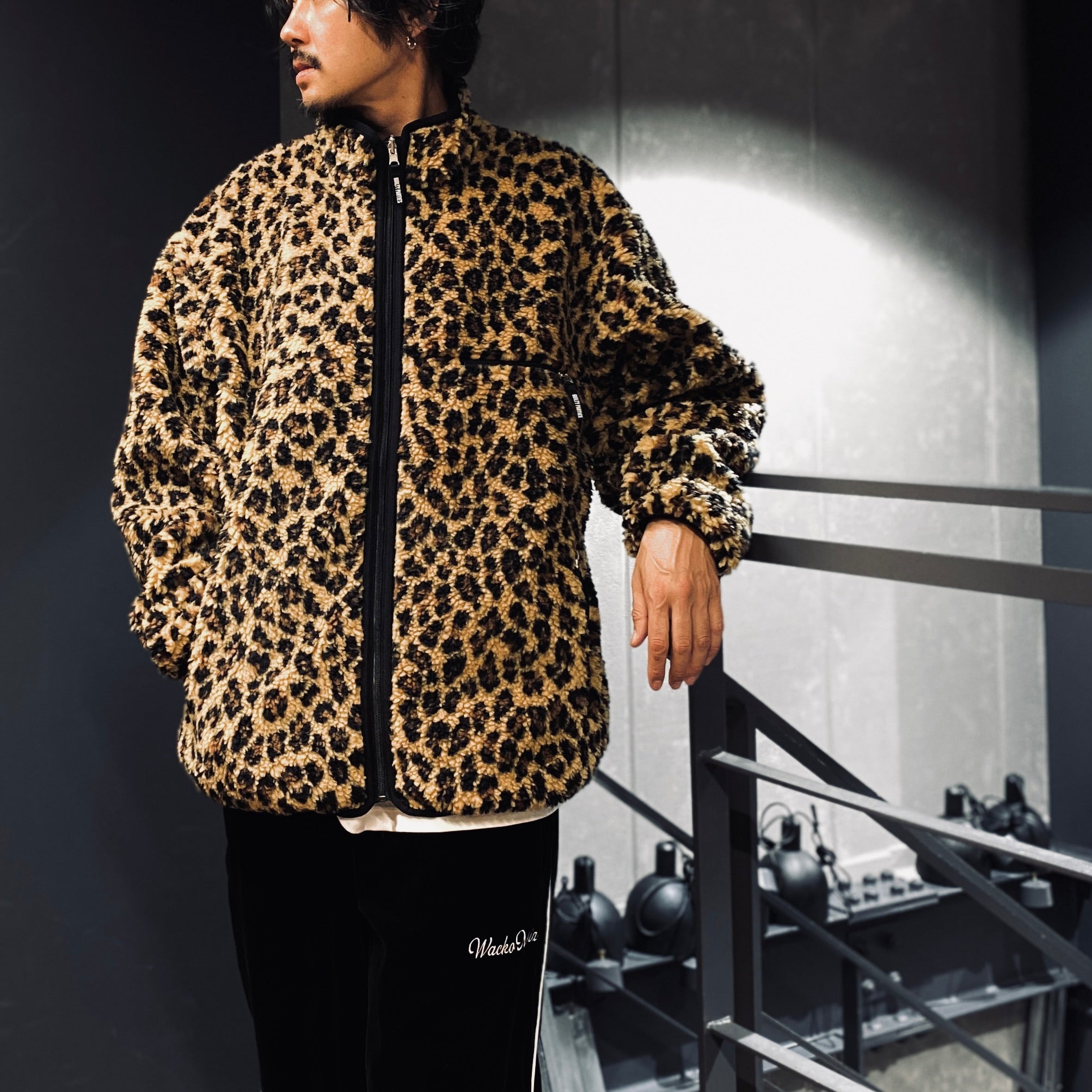 REVERSIBLE LEOPARD BOA JACKET #BEIGE [23FW-WMO-OD06]