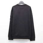 COTTON DIAGONAL FLEECE CREWNECK LENS SWEATSHIRT #BLACK 999 [20CMSS036A-110044G]