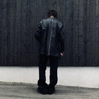 Rustic Edged Easy Rider's (VEGETABLE TANNING PIG LEATHER) #BLACK [M-P1-LW3]