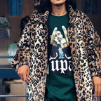 FUR LEOPARD TRACK JACKET #BEIGE [23FW-WMO-TJ04]