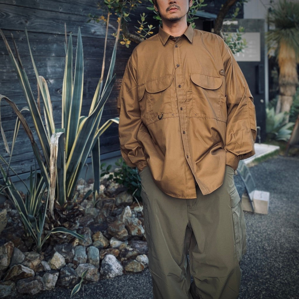 TECH FISHING SHIRT L/S #COYOTE [BE-84025W]