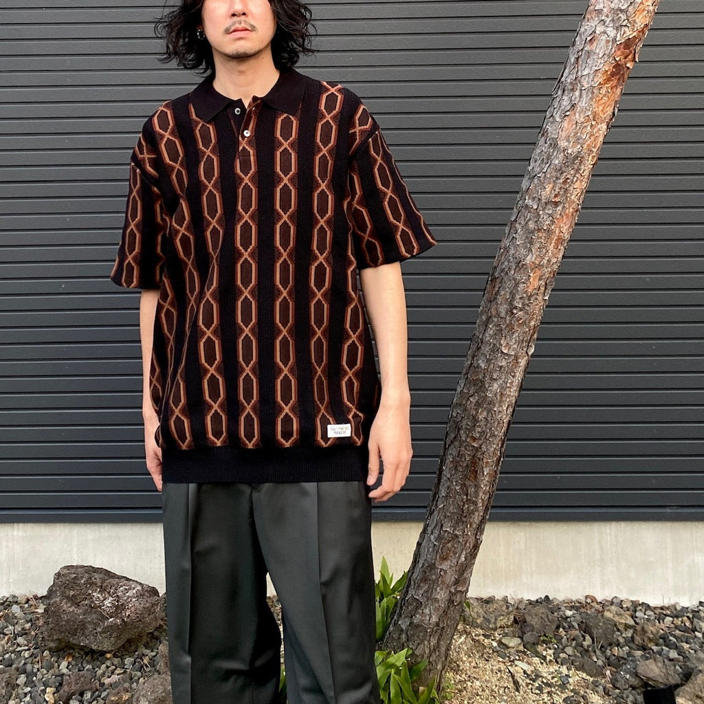 針織 POLO 衫 - 型號 3- #黑色 [24SS-WMK-KN21]