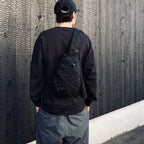 NYLON B CROSSBODY BACKPACK #BLACK 999 [RCCMAC735A-005269G]
