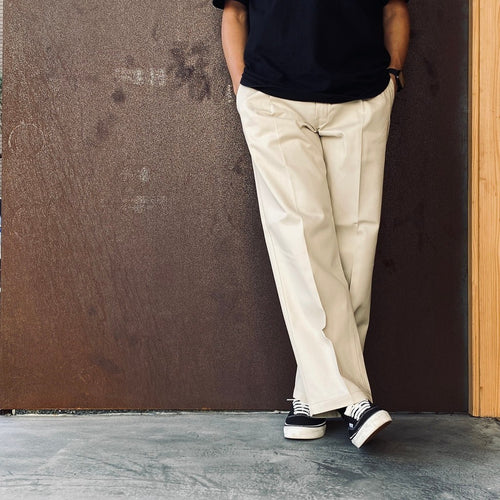 DICKIES | PLEATED TROUSERS #IVORY [26FW-WMP-DC01]