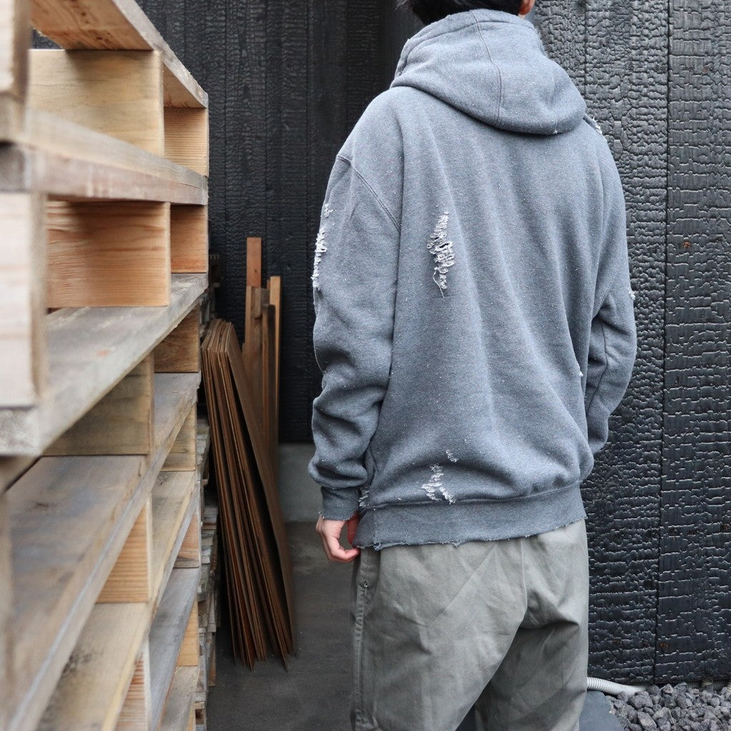 WORN-OUT 「RHCP ASTERISK」 HOODY #CHARCOAL [tl24f042]