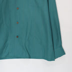 KASURI OPEN COLLAR SHIRT L/S #GREEN [25SSE-WMS-OC03]