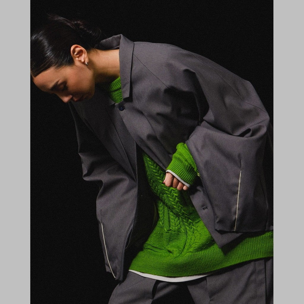 "8SE-03K" 蒙太奇拼接針織毛衣 #NEON [GOOPI-24AW-DEC-05]