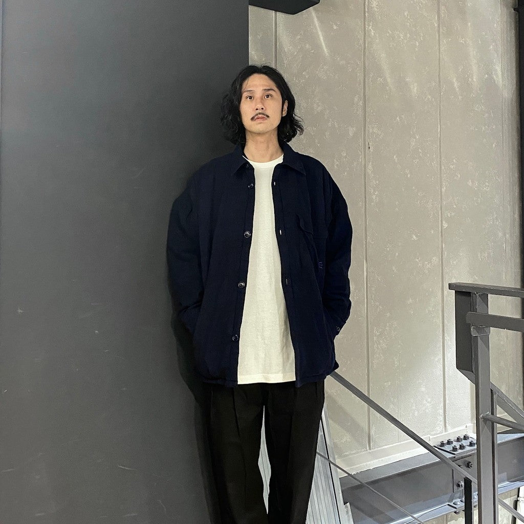 邵氏格紋抓絨外套 #海軍藍 [24FW-JK08]