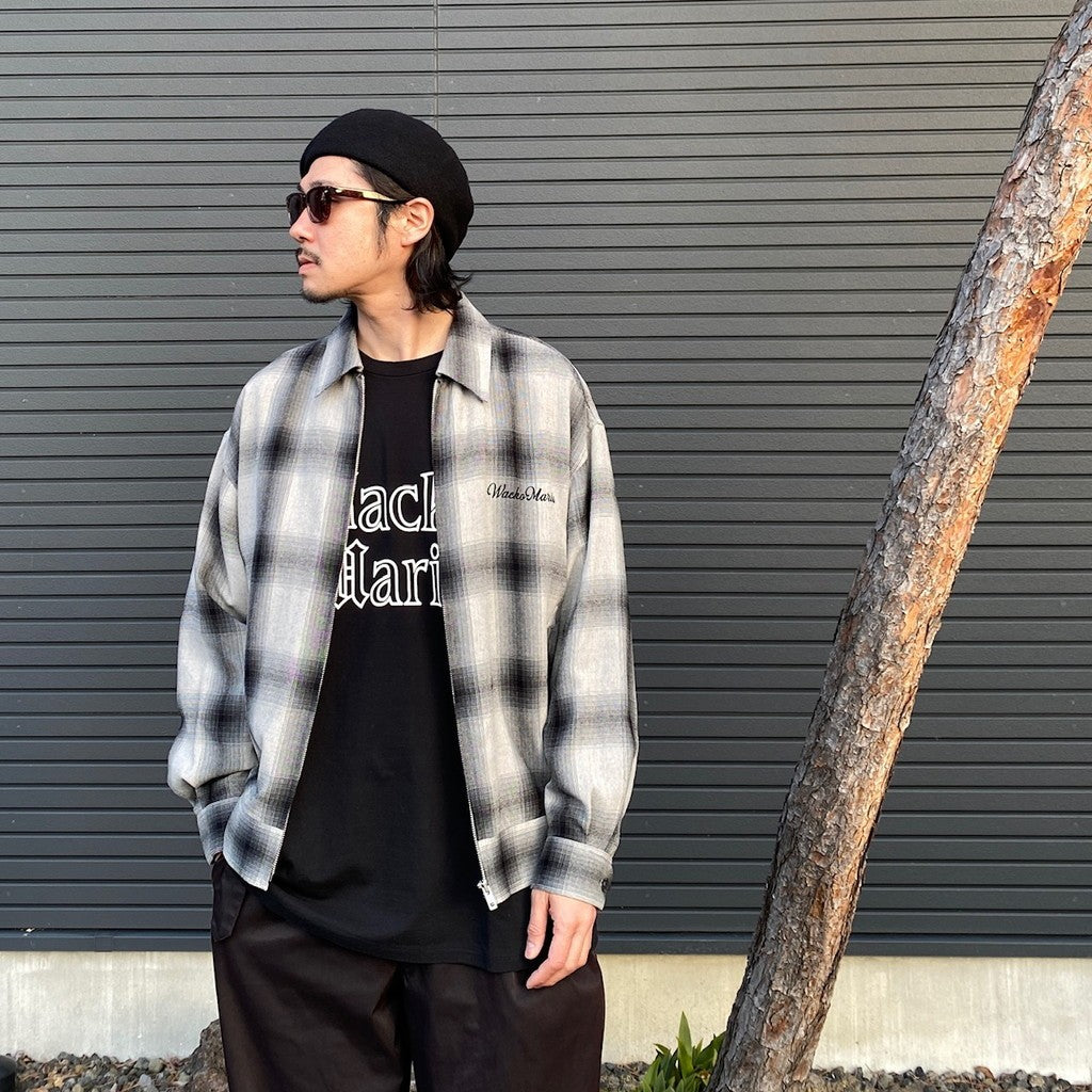 OMBRE CHECK 50'S JACKET -B- -TYPE 2- #GRAY [24SS-WMO-BL16]