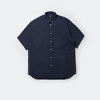 TECH BUTTON DOWN SHIRT S/S OX #NAVY [BE-84024]