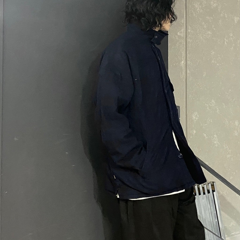 邵氏格紋抓絨外套 #海軍藍 [24FW-JK08]