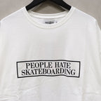 PEOPLE HATE SKATE T-SHIRT #WHITE [SS24-T12]