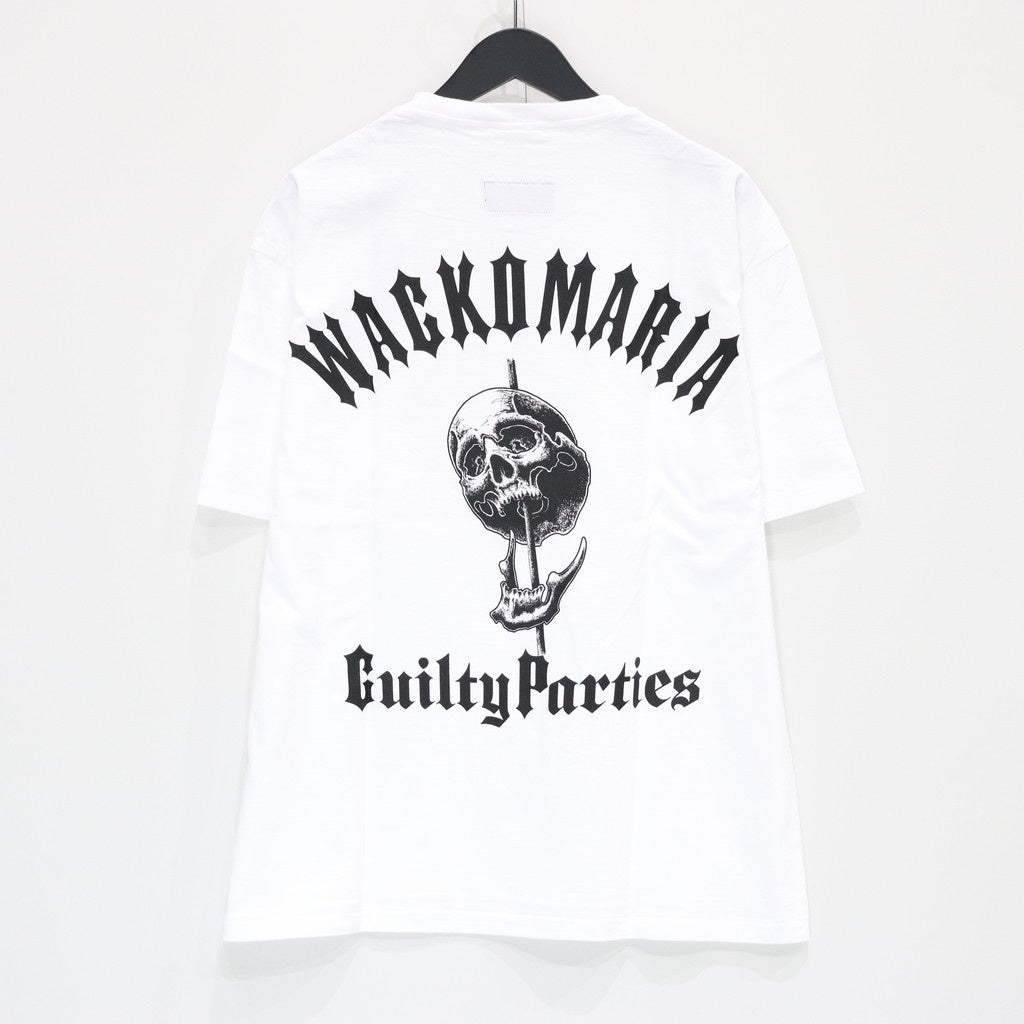 56 TATTOO STUDIO | WASHED HEAVY WEIGHT CREW NECK T-SHIRT #WHITE [56TS-WM-WT01]