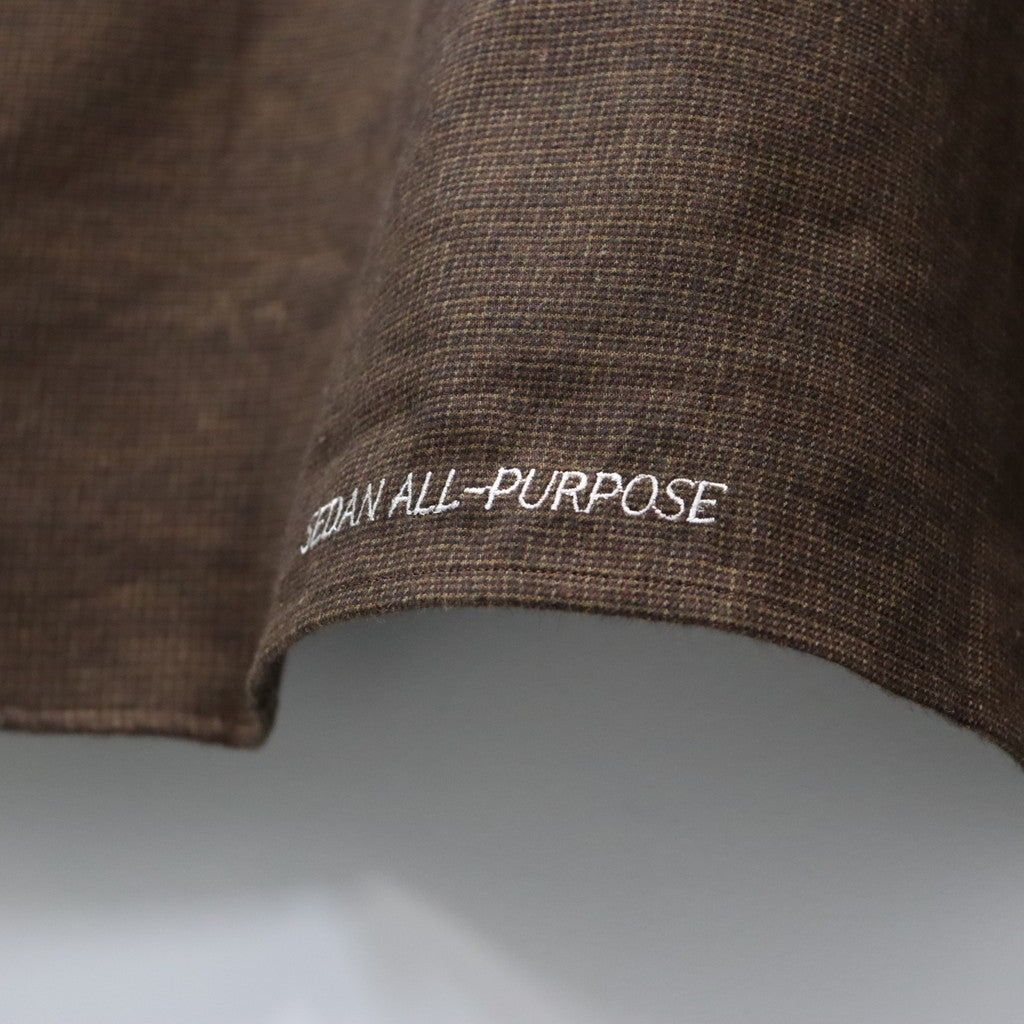 Micro Plaid Open Collar Shirt #Brown [SD26F-SH02]