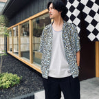 HAWAIIAN SHIRT S/S ( TYPE-4 ) #L-BLUE [26SS-WMS-HI06]