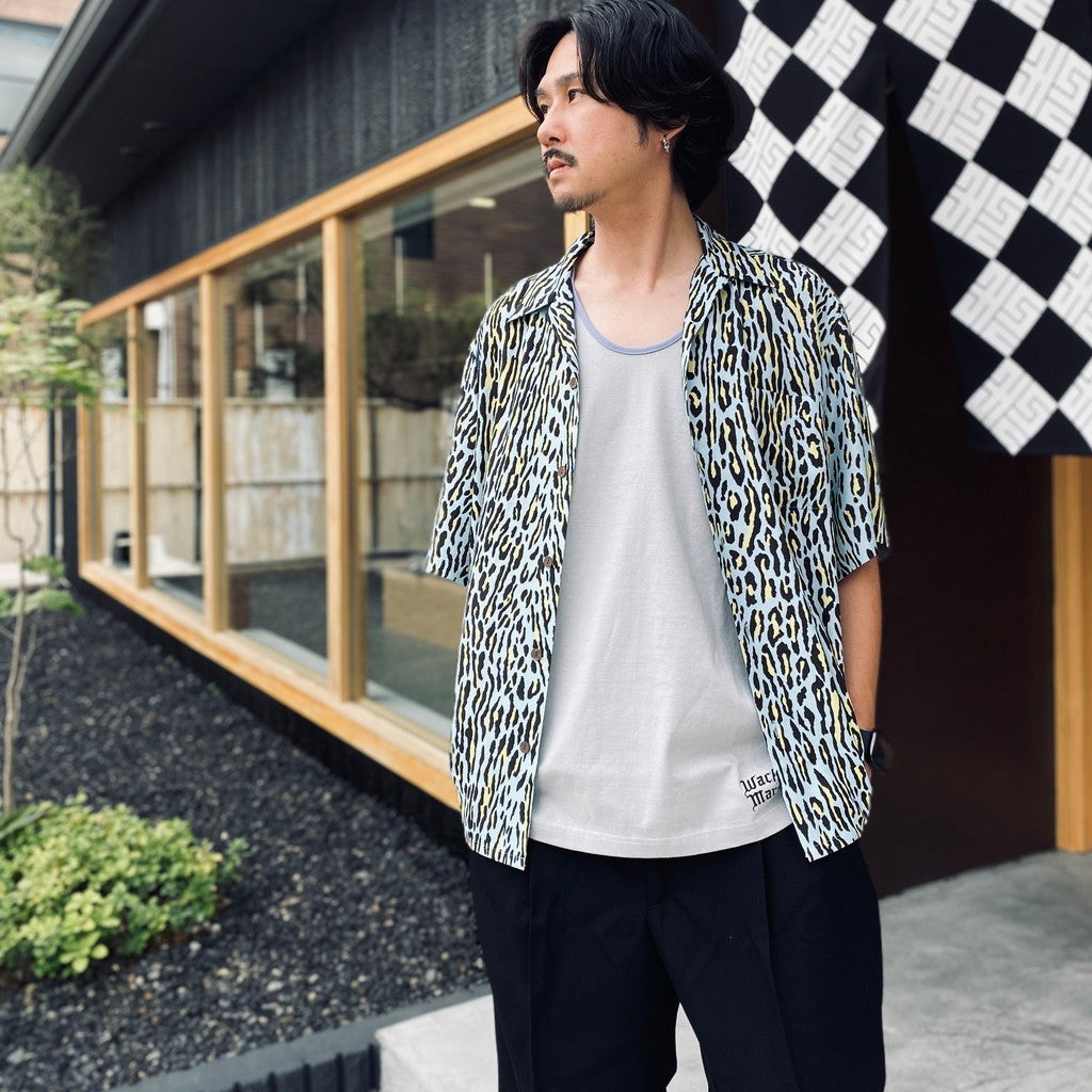 HAWAIIAN SHIRT S/S ( TYPE-4 ) #L-BLUE [26SS-WMS-HI06]
