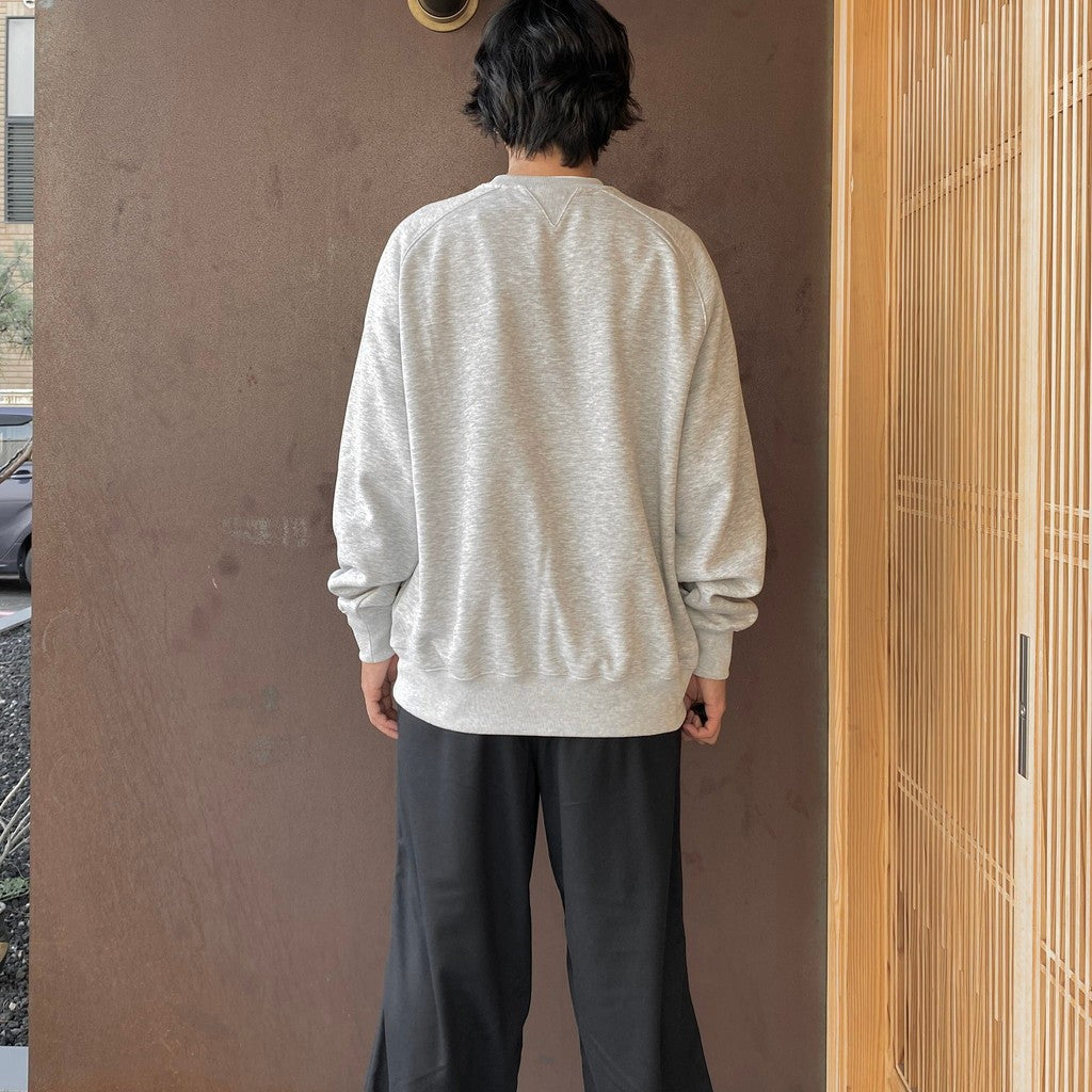TECH SWEAT CREW FREEDOM SLEEVE #HEATHER GRAY [BE-51026W]