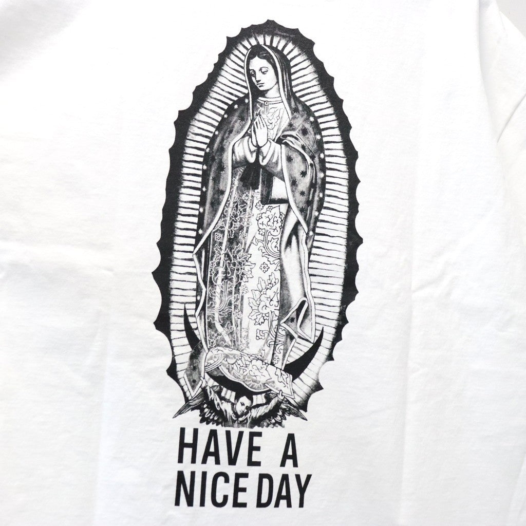 WASHED HEAVY WEIGHT CREW NECK T-SHIRT ( TYPE-1 ) #WHITE/BLACK [26FWE-WMT-WT01]