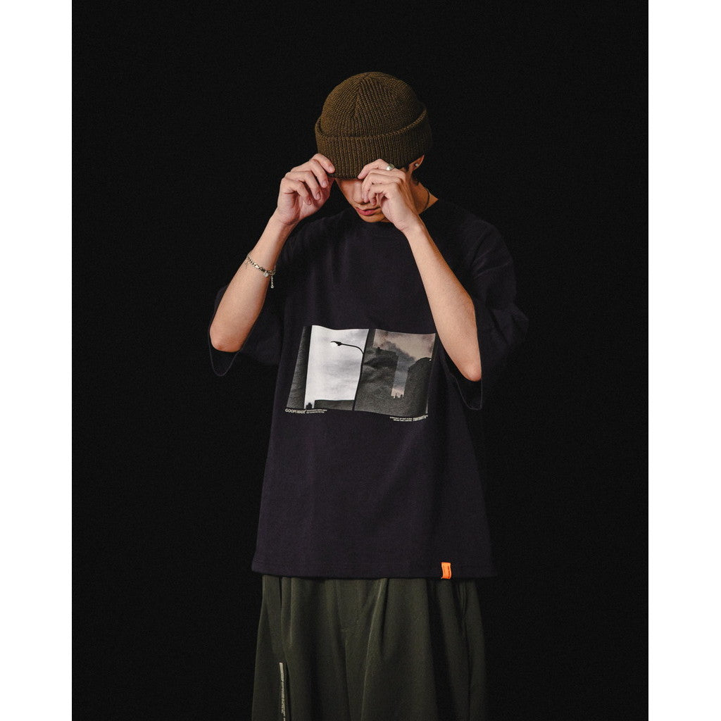 TBPR | 「GMT-01T」 Super Wide Logo Tee #BLACK [GOOPI-23AW-DEC-TBPR-01]